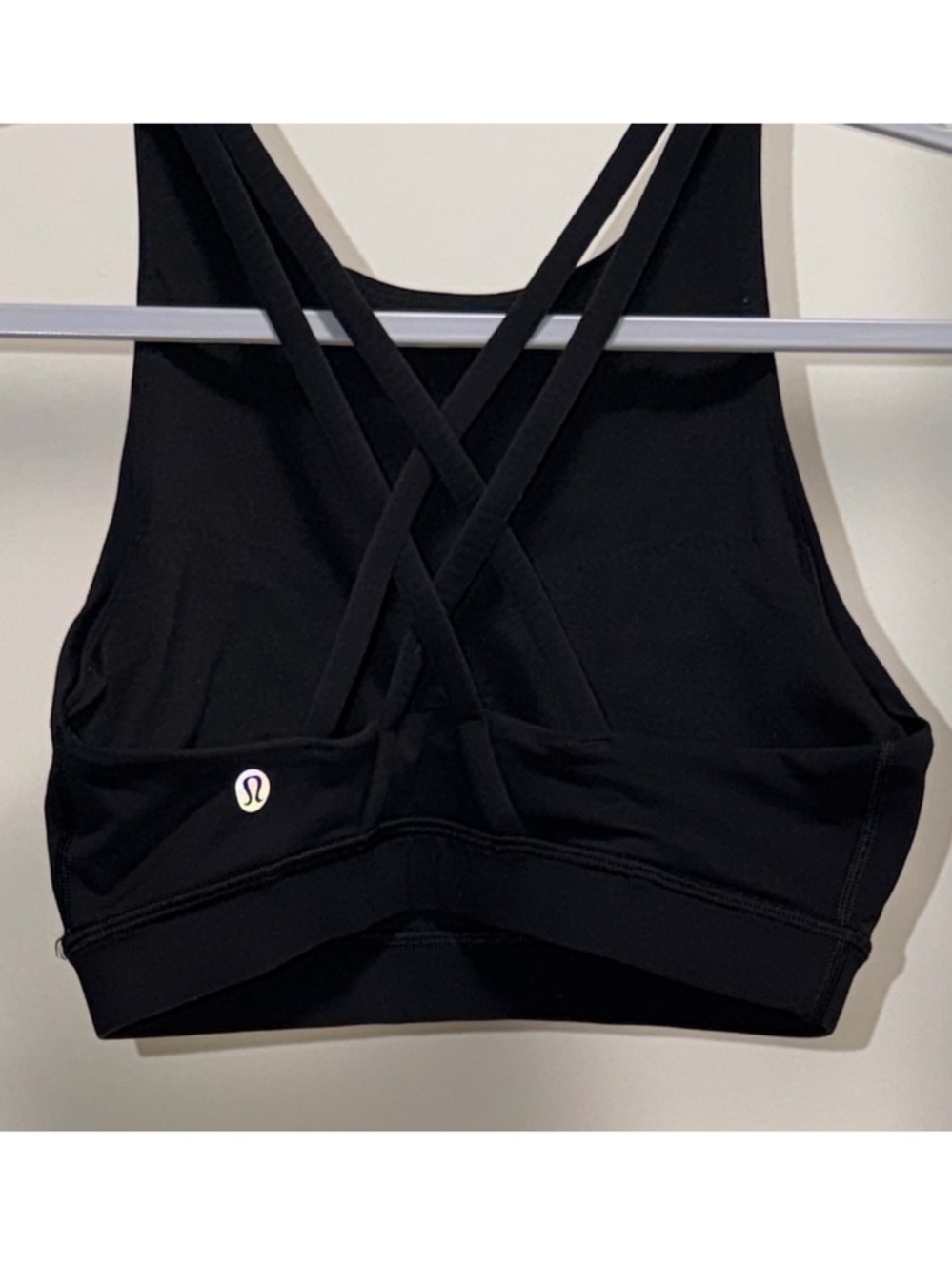 Lululemon Wunder Under Black Leggings (6) & Strappy Sports Bra (4) Set - Picture 6 of 12